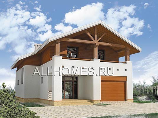 Проект загородного коттеджа в стиле минимализм J-221-1K площадью 220.90 кв.м и материалом кирпич