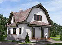 Проект загородного дома для участка с высоким уровнем грунтовых вод H-144-2P