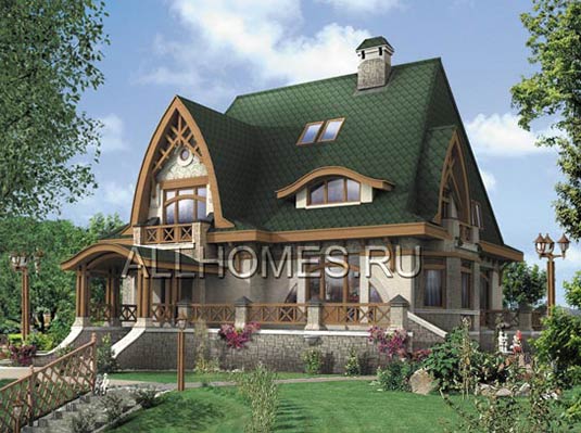 Проект особняка в стиле модерн L-294-1K площадью 294.20 кв.м и материалом кирпич