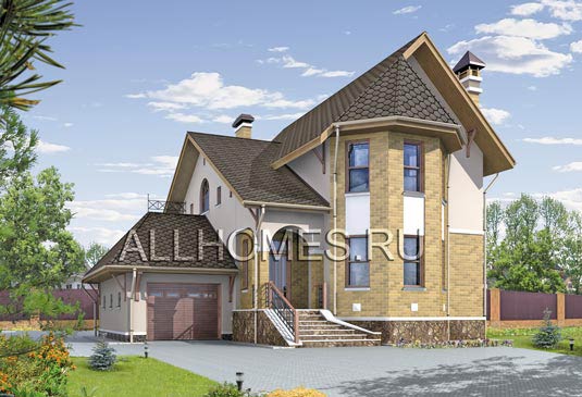  K-163-1P площадью 163.80 кв.м и материалом пеноблоки