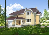Проект добротного загородного коттеджа из газобетона G-199-1P