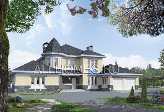 Проект особняка в лучших традициях Северного Модерна M-292-1K площадью 292.40 кв.м и материалом кирпич