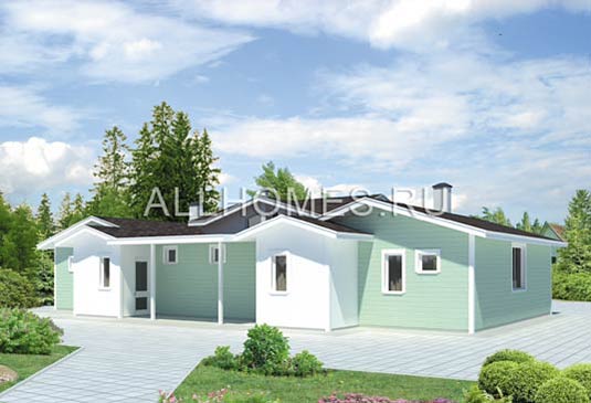 Проект кемпинга J-144-1S площадью 144.60 кв.м и материалом каркас