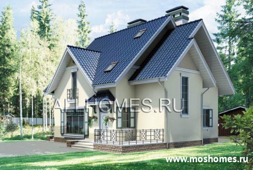 K-194-1P Проект современного компактного загородного дома