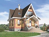 I-196-1D Проект двухэтажного коттеджа с цокольным этажом