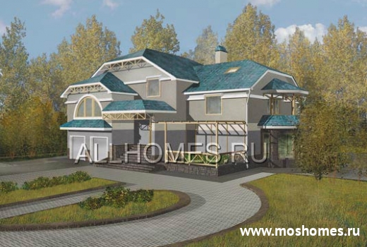 K-374-1P Проект респектабельного просторного коттеджа