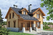 J-172-1P Проект загородного дома с отделкой облицовочной доской