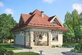 I-123-1P Проект дома из пеноблоков