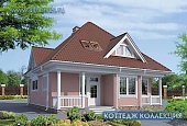 I-173-1P Проект одноэтажного коттеджа с террасой