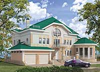Проект респектабельного загородного особняка M-727-1P