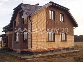 Проект H-154-1P: Проект загородного дома из газобетона