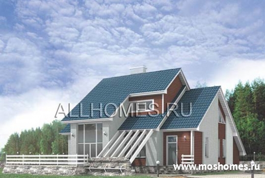 I-169-1K Проект современного одноэтажного дома из поризованного камня