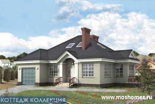 K-235-1K Проект коттеджа в духе современной архитектуры