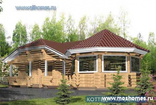 C-095-1D Проект небольшого загородного коттеджа