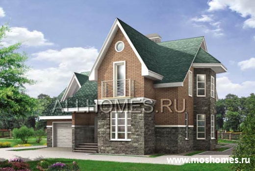 J-198-2K Проект 2-х этажного частного дома